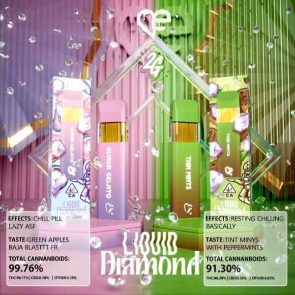 GUAVA GELATO LIQUID DIAMOND & THIN MINTS LIQUID DIAMOND